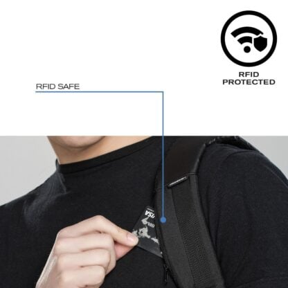 Theft-proof Backpack with Rotary Logo - RFID Protected