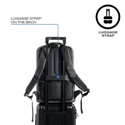 Theft-proof Backpack with Rotary Logo and Luggage Strap
